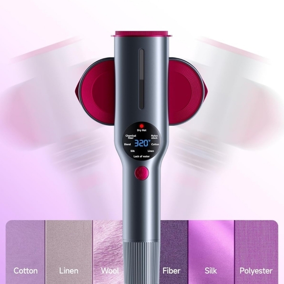 Gray and Pink Hair Dryer with Accessories - Picture 4 of 7